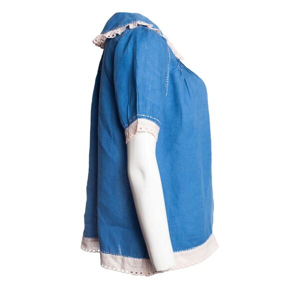 Paul & Joe linen shirt with ruffles